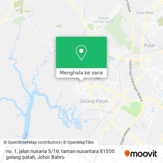 Peta no. 1, jalan nusaria 5 / 16, taman nusantara 81550 gelang patah