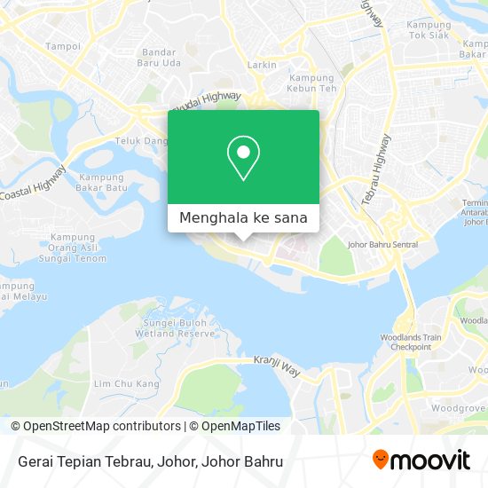 Peta Gerai Tepian Tebrau, Johor