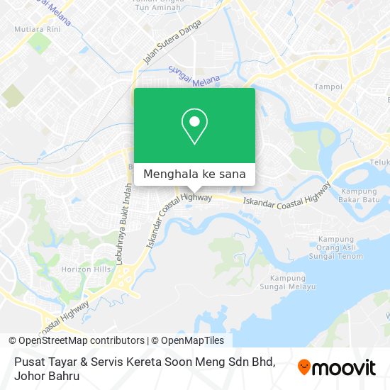 Peta Pusat Tayar & Servis Kereta Soon Meng Sdn Bhd
