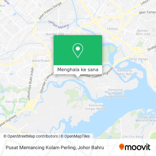 Peta Pusat Memancing Kolam Perling