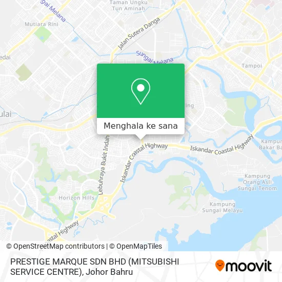 Peta PRESTIGE MARQUE SDN BHD (MITSUBISHI SERVICE CENTRE)