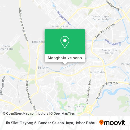 Peta Jln Silat Gayong 6, Bandar Selesa Jaya