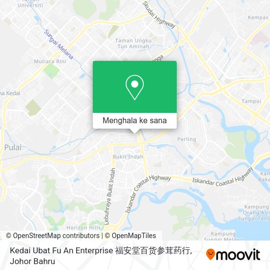 Peta Kedai Ubat Fu An Enterprise 福安堂百货参茸药行