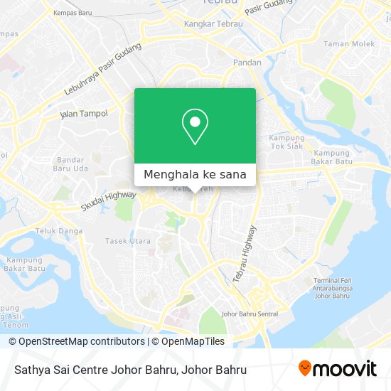 Peta Sathya Sai Centre Johor Bahru