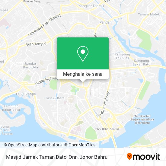 Peta Masjid Jamek Taman Dato' Onn