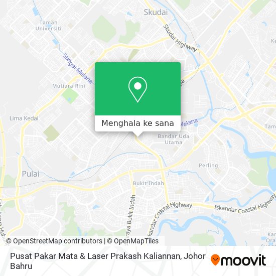 Peta Pusat Pakar Mata & Laser Prakash Kaliannan