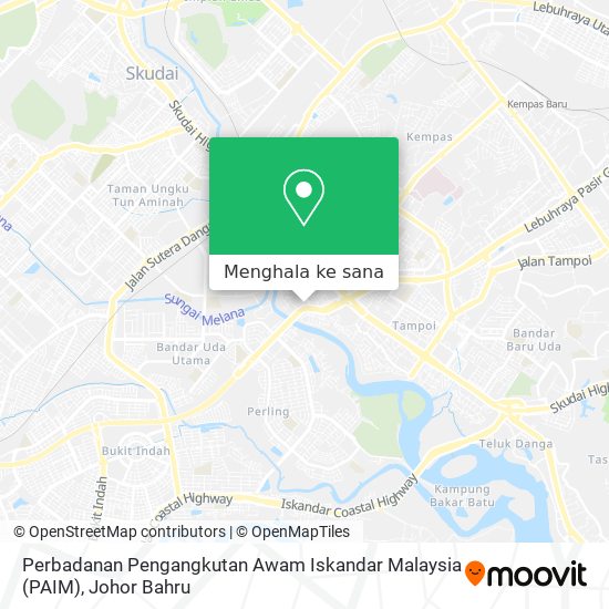 Peta Perbadanan Pengangkutan Awam Iskandar Malaysia (PAIM)