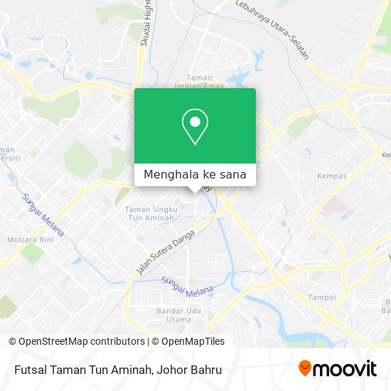 Peta Futsal Taman Tun Aminah