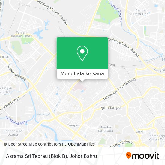 Peta Asrama Sri Tebrau (Blok B)