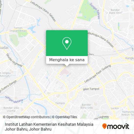 Peta Institut Latihan Kementerian Kesihatan Malaysia Johor Bahru