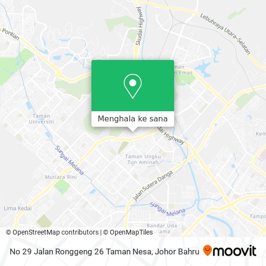 Peta No 29 Jalan Ronggeng 26 Taman Nesa