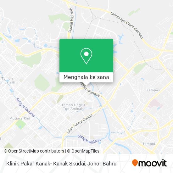 Peta Klinik Pakar Kanak- Kanak Skudai