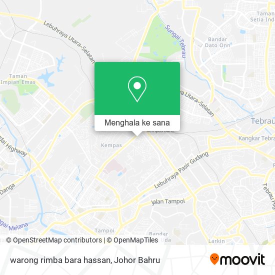 Peta warong rimba bara hassan