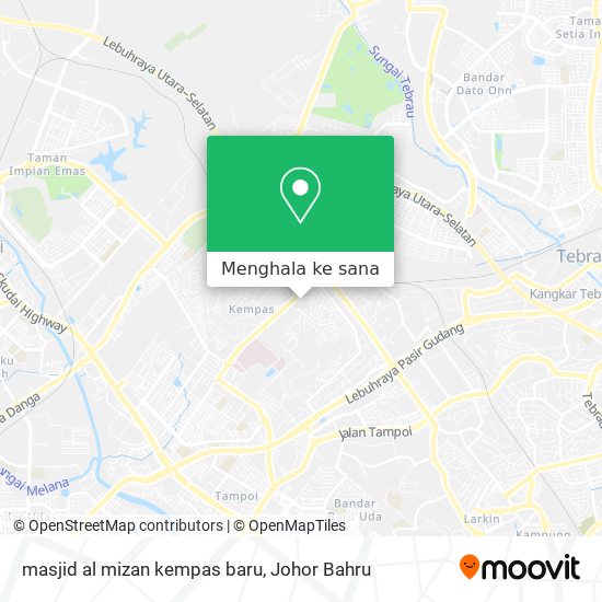 Peta masjid al mizan kempas baru