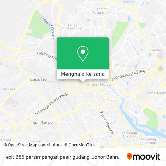 Peta exit 256 persimpangan pasir gudang