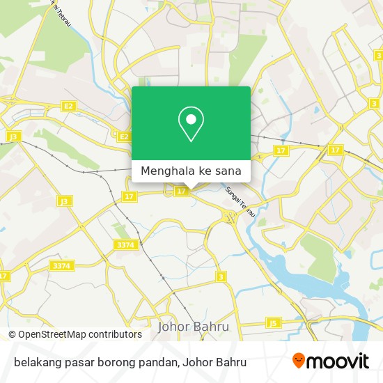 Peta belakang pasar borong pandan