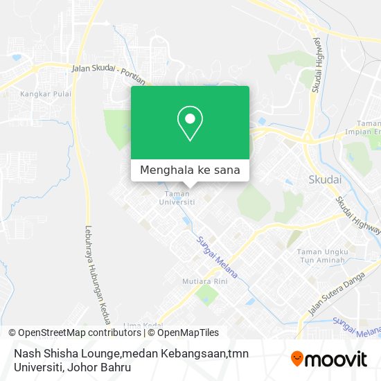Peta Nash Shisha Lounge,medan Kebangsaan,tmn Universiti
