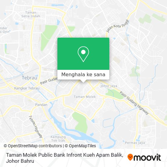 Peta Taman Molek Public Bank Infront Kueh Apam Balik
