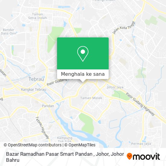 Peta Bazar Ramadhan Pasar Smart Pandan , Johor