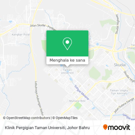 Peta Klinik Pergigian Taman Universiti