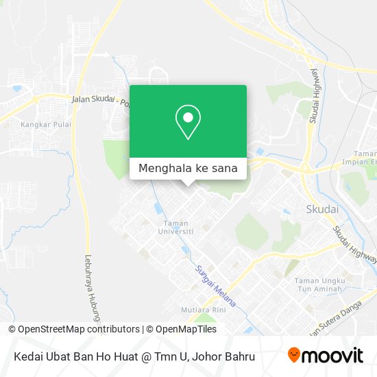 Peta Kedai Ubat Ban Ho Huat @ Tmn U
