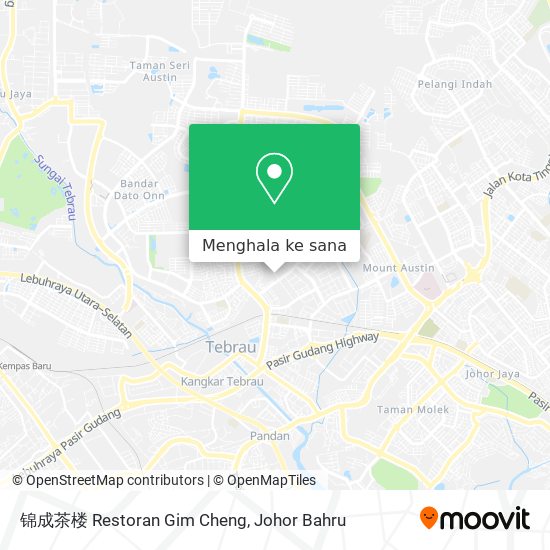 Peta 锦成茶楼 Restoran Gim Cheng