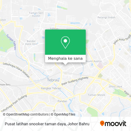 Peta Pusat latihan snooker taman daya