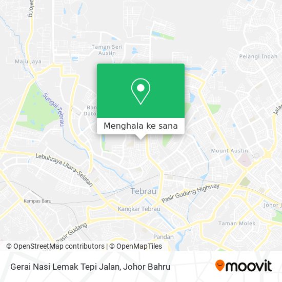 Peta Gerai Nasi Lemak Tepi Jalan