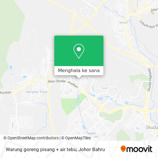 Peta Warung goreng pisang + air tebu