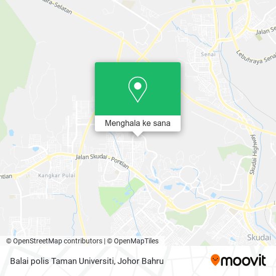 Peta Balai polis Taman Universiti