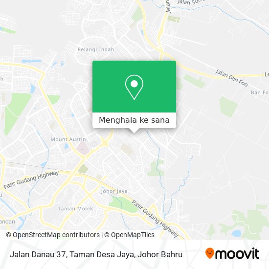 Peta Jalan Danau 37, Taman Desa Jaya