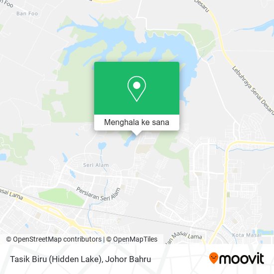 Peta Tasik Biru (Hidden Lake)