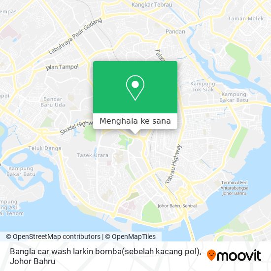 Peta Bangla car wash larkin bomba(sebelah kacang pol)