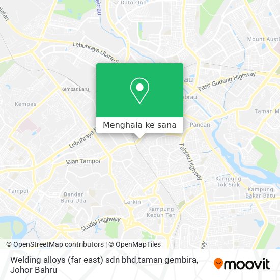 Peta Welding alloys (far east) sdn bhd,taman gembira