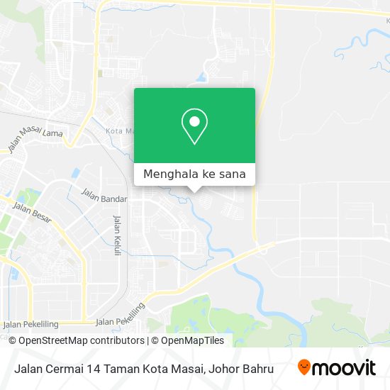 Peta Jalan Cermai 14 Taman Kota Masai