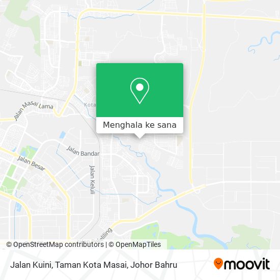 Peta Jalan Kuini, Taman Kota Masai