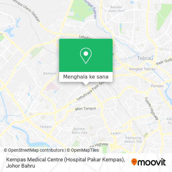 Peta Kempas Medical Centre (Hospital Pakar Kempas)