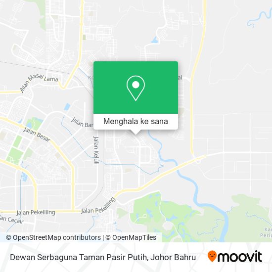 Peta Dewan Serbaguna Taman Pasir Putih