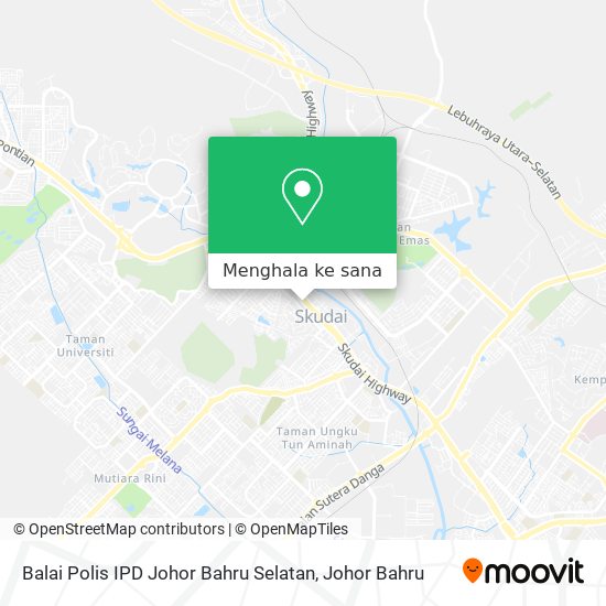 Peta Balai Polis IPD Johor Bahru Selatan