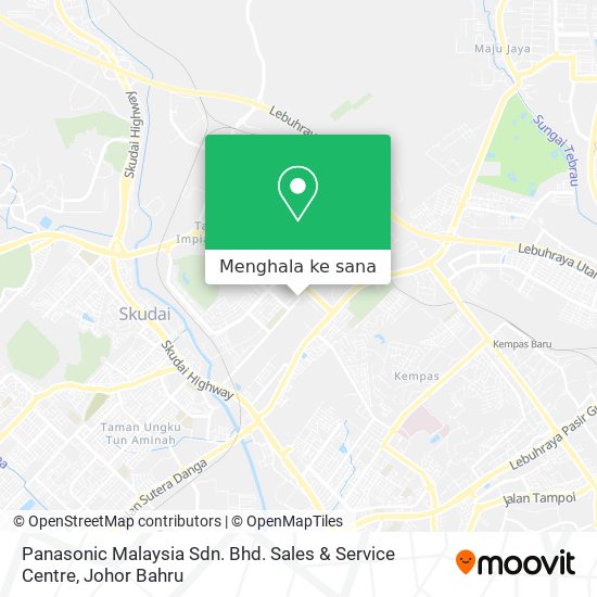 Peta Panasonic Malaysia Sdn. Bhd. Sales & Service  Centre