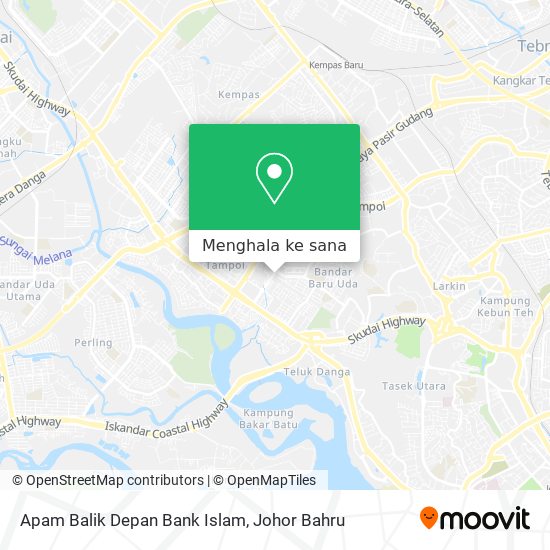 Peta Apam Balik Depan Bank Islam