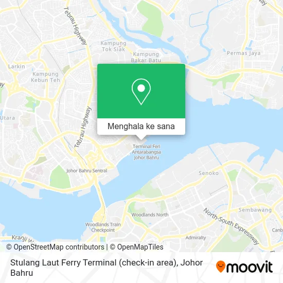 Peta Stulang Laut Ferry Terminal (check-in area)