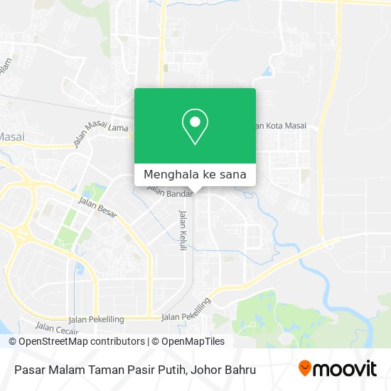 Peta Pasar Malam Taman Pasir Putih