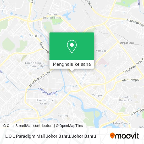 Peta L.O.L Paradigm Mall Johor Bahru