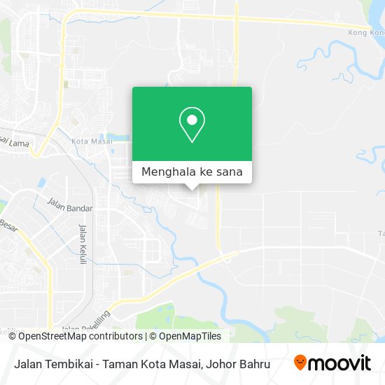 Peta Jalan Tembikai - Taman Kota Masai