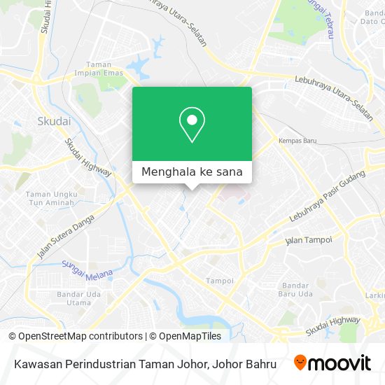 Peta Kawasan Perindustrian Taman Johor