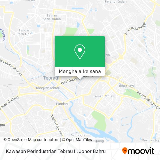 Peta Kawasan Perindustrian Tebrau II