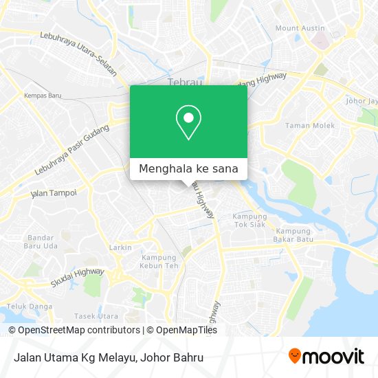 Peta Jalan Utama Kg Melayu