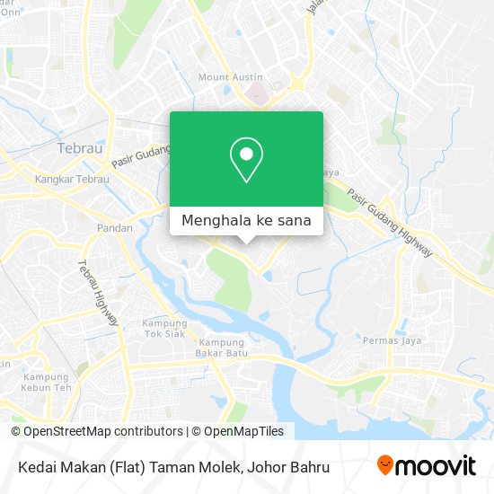 Peta Kedai Makan (Flat) Taman Molek