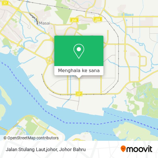 Peta Jalan Stulang Laut,johor